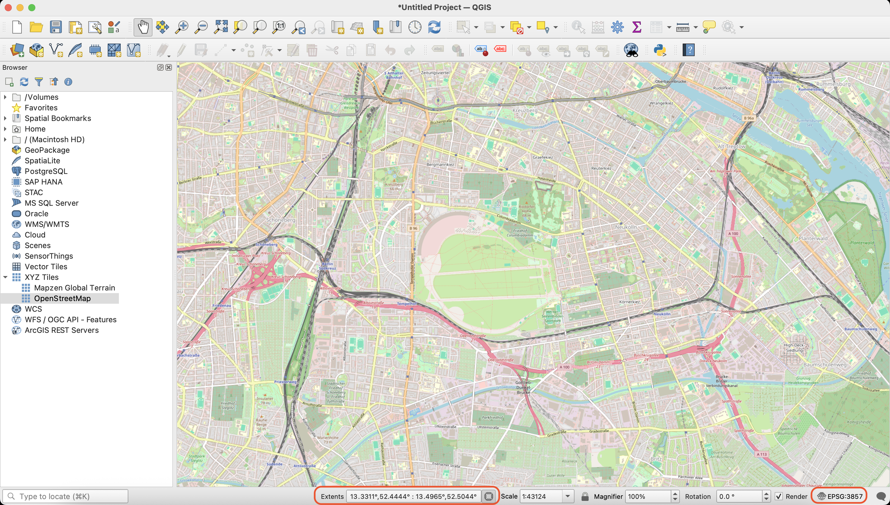 QGIS OSM Screenshot